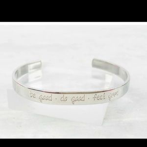SAMANTHA FAYE mantra cuff bracelet